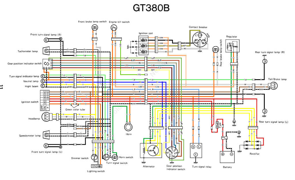GT380B Wiring Diagram