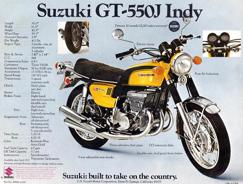 Indicator Lens Front R/H Amber for 1973 Suzuki GT 250 K