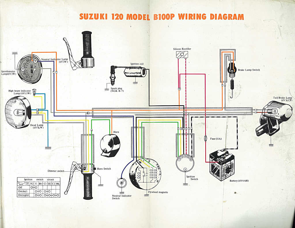 B100P Wiring Diagram old schematic wiring 
